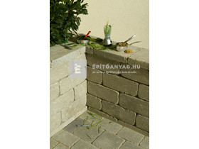Leier Block kerti falazóelem antik, agyagszürke 21x35x14 cm