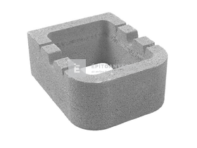 Leier Kaiserstein rézsűkő szürke 25x31x12,5 cm Leier Kaiserstein rézsűkő szürke 25x31x12,5 cm