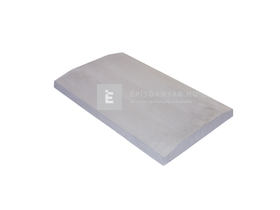 Leier lábazati kúpos fedlap finomszórt szürke 20x49x4 cm Leier lábazati kúpos fedlap finomszórt szürke 20x49x4 cm