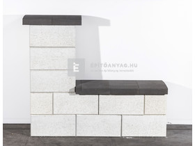 Leier Modern Kerítéskő félkő natúr törtfehér 20x20x20 cm Leier Modern Kerítéskő félkő natúr törtfehér 20x20x20 cm