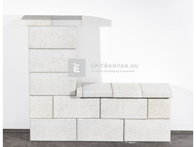 Leier Modern Kerítéskő sarokelem natúr törtfehér 40x20x20 cm Leier Modern Kerítéskő sarokelem natúr törtfehér 40x20x20 cm