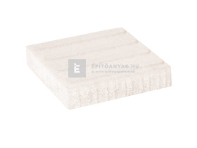 Leier taktilis vezetőkő bordás, fehér 30x30x6 cm Leier taktilis vezetőkő bordás, fehér 30x30x6 cm