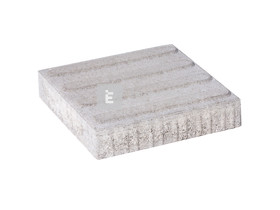 Leier taktilis vezetőkő bordás, szürke 30x30x6 cm Leier taktilis vezetőkő bordás, szürke 30x30x6 cm