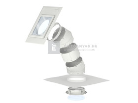 Velux TLR K 170 cm fénycsatorna flexibilis csővel sík tetőfedő anyaghoz Velux TLR K 170 cm fénycsatorna flexibilis csővel sík tetőfedő anyaghoz
