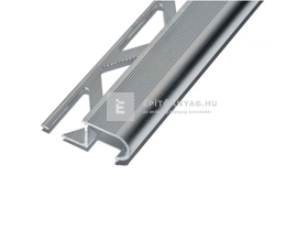 Salag alumínium barázdált, íves lépcsőprofil 10 mm, natúr alumínium 2,5 m Salag alumínium barázdált, íves lépcsőprofil 10 mm, natúr alumínium 2,5 m