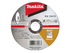 Makita vágótárcsa inox, 115 mm Makita vágótárcsa inox, 115 mm