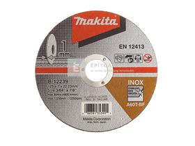 Makita vágótárcsa inox, 125 mm Makita vágótárcsa inox, 125 mm