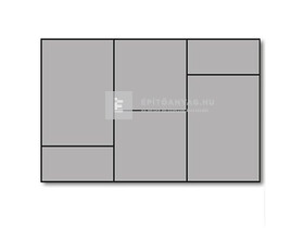 Semmelrock Citytop Grande Kombi térkő grafit-terra 6 cm Semmelrock Citytop Grande Kombi térkő grafit-terra 6 cm