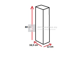 Semmelrock Citytop Paliszád antracit 80x12x16,5 cm Semmelrock Citytop Paliszád antracit 80x12x16,5 cm