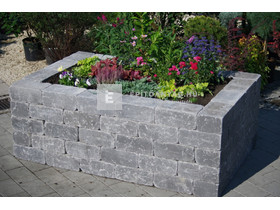 Leier Block kerti falazóelem antik, füstantracit 21x35x14 cm Leier Block kerti falazóelem antik, füstantracit 21x35x14 cm