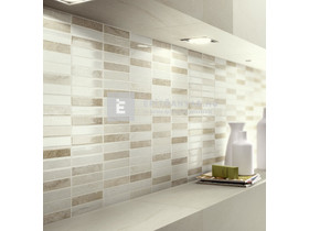 Ragno Grace bianco mosaico fényes 20x50 dekor falicsempe, 00R4DJ14 1,4 m2/cs Ragno Grace bianco mosaico fényes 20x50 dekor falicsempe, 00R4DJ14 1,4 m2/cs