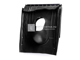 Klöber műanyag alapcserép, univerzális, DN125 antracit Klöber műanyag alapcserép, univerzális, DN125 antracit