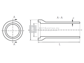 KK Kavics Atlasz TO Tokos betoncső 30x100 cm KK Kavics Atlasz TO Tokos betoncső 30x100 cm