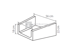 KK Kavics Atlasz Surrantóelem műanyagszállal erősített 56x40x50 cm KK Kavics Atlasz Surrantóelem műanyagszállal erősített 56x40x50 cm