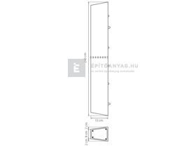 KK Kavics Atlasz K16C Vasbeton oszlop 10x15x240 cm KK Kavics Atlasz K16C Vasbeton oszlop 10x15x240 cm
