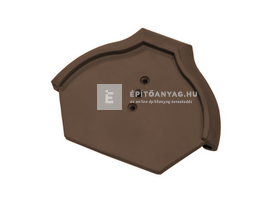 Tondach hornyolt gerinc kezdőelem FusionColor terrabarna Tondach hornyolt gerinc kezdőelem FusionColor terrabarna