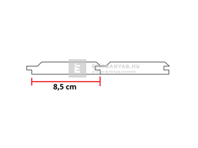 Pabst Lambéria AB minőség luc fenyő, trapéz F profil 12,5x96x4000 mm 10 db/csomag Pabst Lambéria AB minőség luc fenyő, trapéz F profil 12,5x96x4000 mm 10 db/csomag