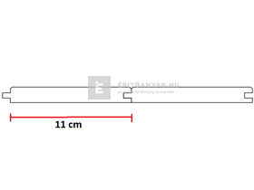 Pabst Hajópadló AB(EN) minőség luc fenyő, fózolt C profil 19x116x4000 mm 5 db/csomag