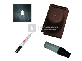 Tondach Figaro Deluxe csatornaszellőző szett FusionProtect sötétbarna Tondach Figaro Deluxe csatornaszellőző szett FusionProtect sötétbarna