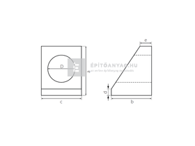 KK Kavics Atlasz Áteresz előfej d=60 cm KK Kavics Atlasz Áteresz előfej d=60 cm