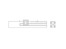 KK Kavics Atlasz Hornyolt vasbeton oszlop 340x14x16 cm KK Kavics Atlasz Hornyolt vasbeton oszlop 340x14x16 cm