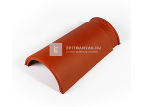 Tondach sajtolt gerinccserép piros (rögzítőkapoccsal) Tondach sajtolt gerinccserép piros (rögzítőkapoccsal)