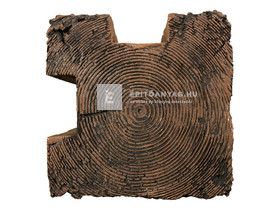 Fabrostone Kiskert szegély sarok elem, fa hatású Fabrostone Kiskert szegély sarok elem, fa hatású