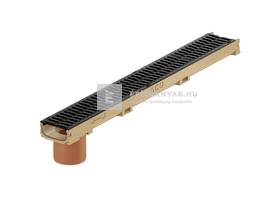 Aco SELF Euromini60 Polimerbeton folyóka öntöttvas ráccsal, alsó DN100 kiv. 1 m Aco SELF Euromini60 Polimerbeton folyóka öntöttvas ráccsal, alsó DN100 kiv. 1 m