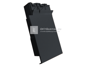 Creaton SIMPLA taréjszellőző szegélycserép bal Nuance fekete matt engóbozott Creaton SIMPLA taréjszellőző szegélycserép bal Nuance fekete matt engóbozott