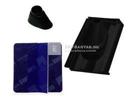 Tondach Twist antennakivezető szett Amadeus üvegmáz fekete Tondach Twist antennakivezető szett Amadeus üvegmáz fekete