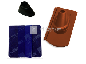 Tondach Kékes/Pilis ívesvágású antennakivezető szett FusionProtect piros Tondach Kékes/Pilis ívesvágású antennakivezető szett FusionProtect piros