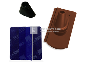 Tondach Kékes/Pilis ívesvágású antennakivezető szett FusionProtect rézbarna Tondach Kékes/Pilis ívesvágású antennakivezető szett FusionProtect rézbarna