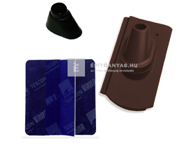 Tondach Kékes/Pilis ívesvágású antennakivezető szett FusionProtect sötétbarna Tondach Kékes/Pilis ívesvágású antennakivezető szett FusionProtect sötétbarna