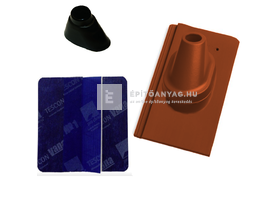 Tondach Kékes/Pilis egyenesvágású antennakivezető szett FusionProtect piros Tondach Kékes/Pilis egyenesvágású antennakivezető szett FusionProtect piros
