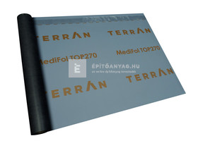 Terrán MediFol Top 270 páraáteresztő tetőfólia 270 g, 2 ragasztósávval 37,5 m2 Terrán MediFol Top 270 páraáteresztő tetőfólia 270 g, 2 ragasztósávval 37,5 m2