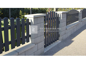 Semmelrock Rivago Kerítéselem Slim félkő középszürke 20x20x9 cm Semmelrock Rivago Kerítéselem Slim félkő középszürke 20x20x9 cm