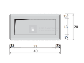Leier Modern kerítéskő normálkő natúr, agyagszürke 20x40x20 cm Leier Modern kerítéskő normálkő natúr, agyagszürke 20x40x20 cm