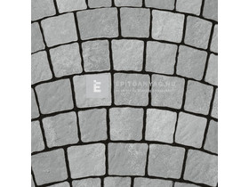Semmelrock Arte Pest-Buda Kombi térkő íves kő platinaszürke 10 cm Semmelrock Arte Pest-Buda Kombi térkő íves kő platinaszürke 10 cm