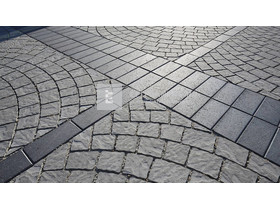 Semmelrock Arte Pest-Buda Kombi térkő íves kő platinaszürke 10 cm Semmelrock Arte Pest-Buda Kombi térkő íves kő platinaszürke 10 cm