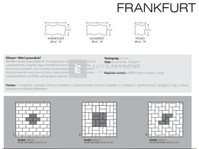 KK Kavics Frankfurt Térkő kezdőkő szürke 22,5x11,25 cm 8 cm