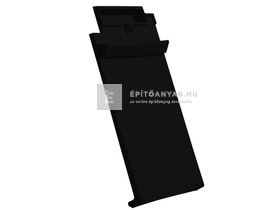 Creaton DOMINO kettőshullámú taréjszellőző cserép Finesse fekete üvegmázas Creaton DOMINO kettőshullámú taréjszellőző cserép Finesse fekete üvegmázas