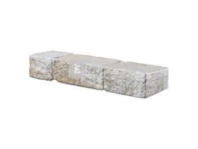 Viastein Mattone Tres Via+ Falazóelem mokka árnyalt 15 cm 24 db/rkl