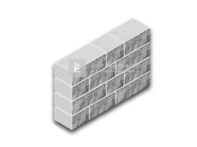 Viastein Mattone Tres Via+ Falazóelem antracit/fehér árnyalt 15 cm 24 db/rkl