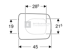 Geberit Selnova Square WC-ülőke Geberit Selnova Square WC-ülőke