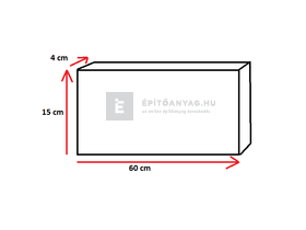 Semmelrock Bradstone Lias Szegély hamuszürke 4x15x60 cm Semmelrock Bradstone Lias Szegély hamuszürke 4x15x60 cm