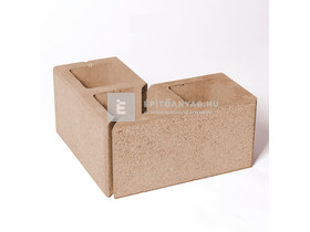 Leier Modern kerítéskő sarokelem natúr, beige 20x40x20 cm Leier Modern kerítéskő sarokelem natúr, beige 20x40x20 cm