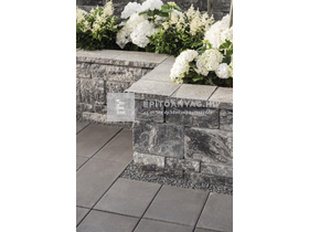 Viastein Mattone Tres Via+ Roppantott fedlap végelem antracit-fehér árnyalt 30x30x8 cm Viastein Mattone Tres Via+ Roppantott fedlap végelem antracit-fehér árnyalt 30x30x8 cm