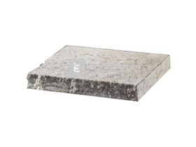 Viastein Mattone Tres Via+ Roppantott fedlap végelem antracit-fehér árnyalt 30x30x8 cm Viastein Mattone Tres Via+ Roppantott fedlap végelem antracit-fehér árnyalt 30x30x8 cm