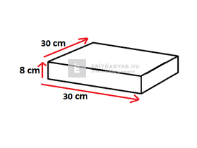 Viastein Mattone Tres Via+ Roppantott fedlap végelem antracit-fehér árnyalt 30x30x8 cm Viastein Mattone Tres Via+ Roppantott fedlap végelem antracit-fehér árnyalt 30x30x8 cm