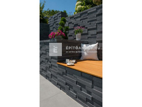 KK Kavics Manufaktúra Vezúv Támfal normálkő antracit 58/60x29x12 cm KK Kavics Manufaktúra Vezúv Támfal normálkő antracit 58/60x29x12 cm